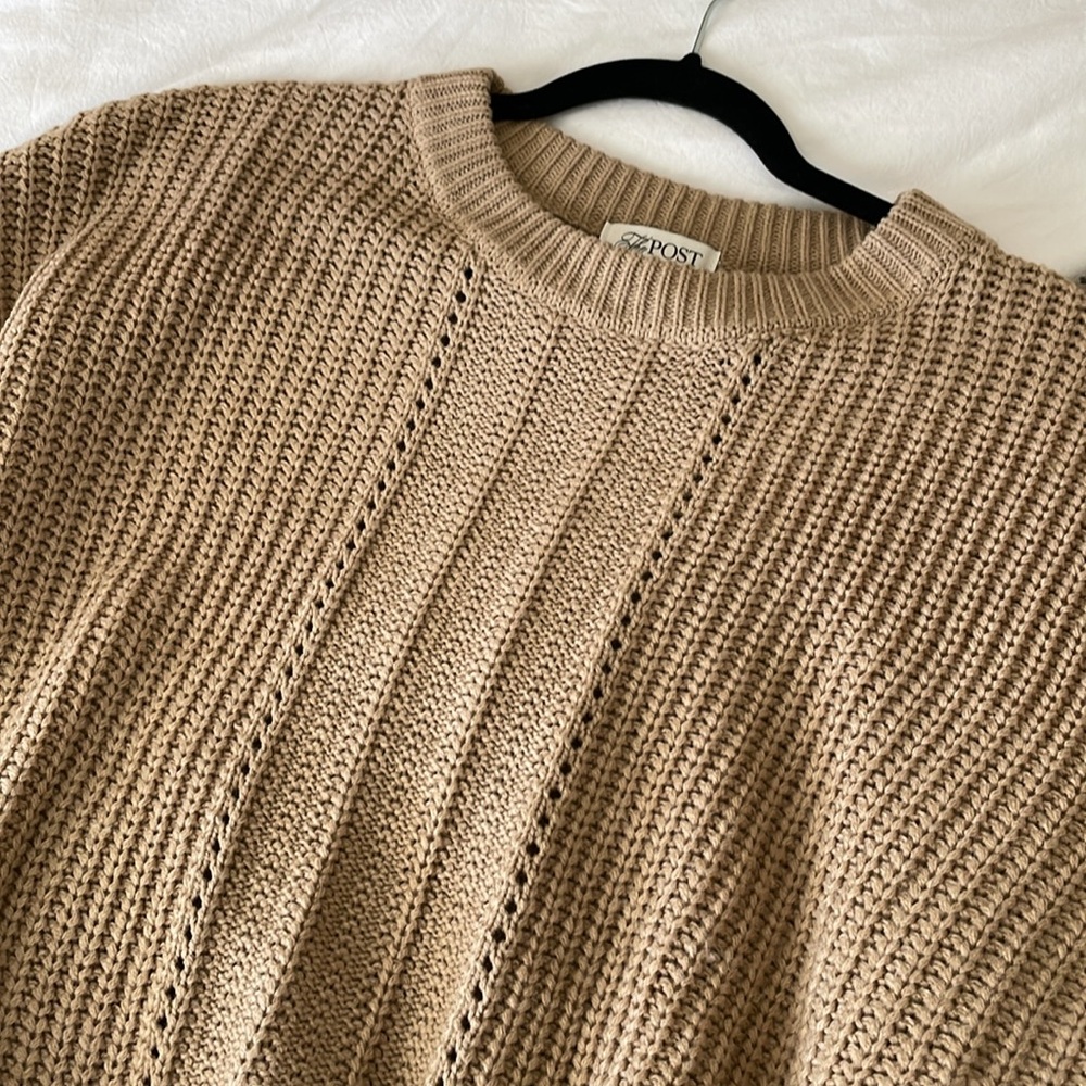 Sophia Knit Sweater Tan - Picture 5 of 6